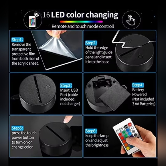 Hogwarts Super Cool Night Light with Remote - Picture 3 of 3